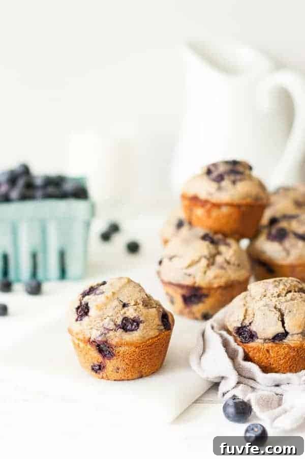 Clean Eating Blueberry Muffins 1a