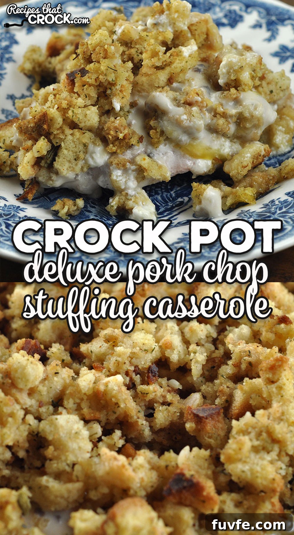 Deluxe Crock Pot Pork Chop Stuffing Casserole