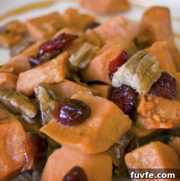 Roasted Maple Cranberry Sweet Potatoes