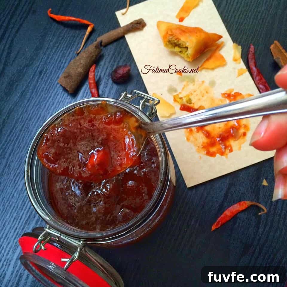 Authentic Indian/Pakistani Plum Chutney - Aloo Bukharay Ki Chutney - Recipe @ FatimaCooks.net