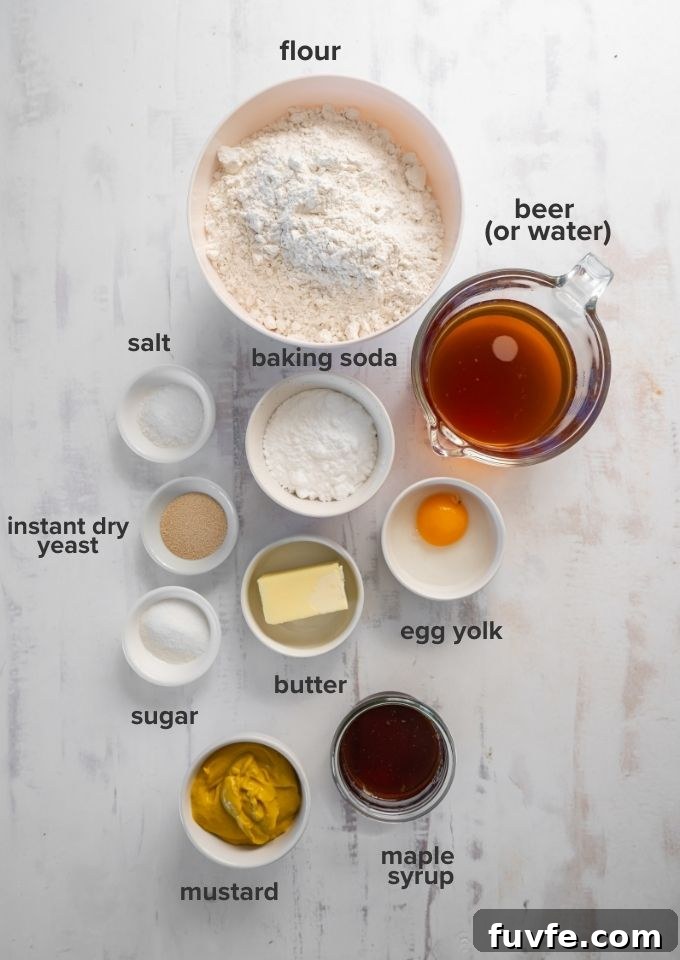 Soft pretzel recipe ingredients