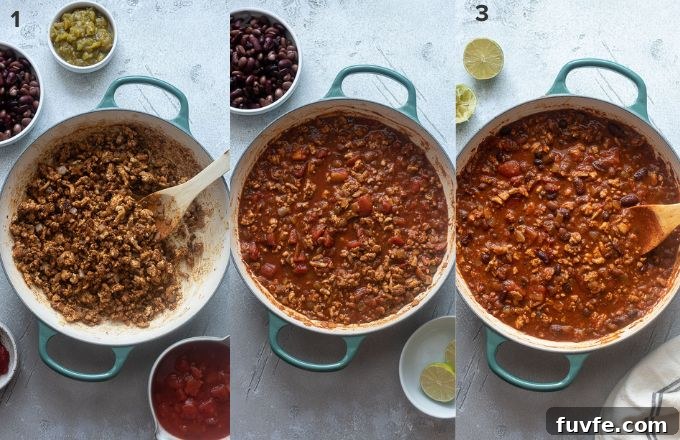 How to make chicken chili with ground chicken.