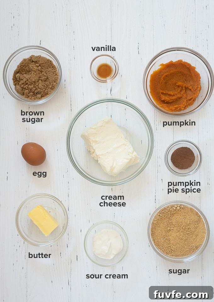 Mini pumpkin cheesecake recipe ingredients