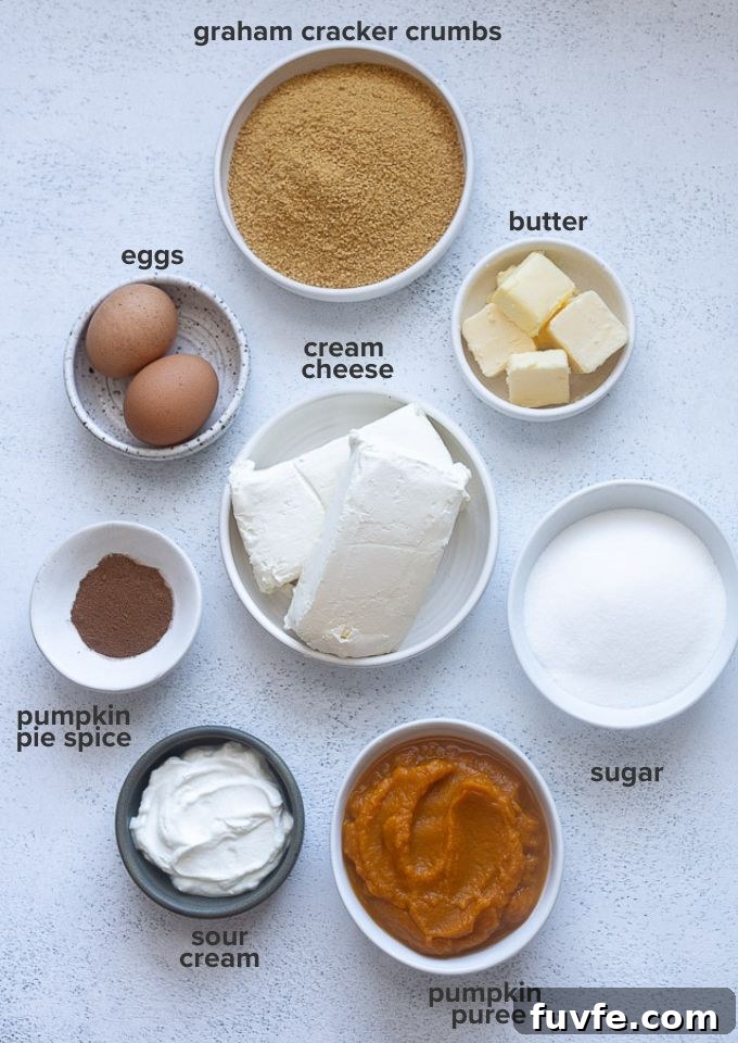 Creamy Pumpkin Cheesecake Pie Recipe 4 Pumpkin pie cheesecake recipe ingredients.