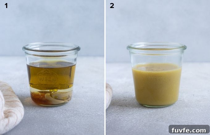 Homemade Honey Champagne Vinaigrette Recipe for Salad Dressing 5 How to make champagne vinegar dressing.