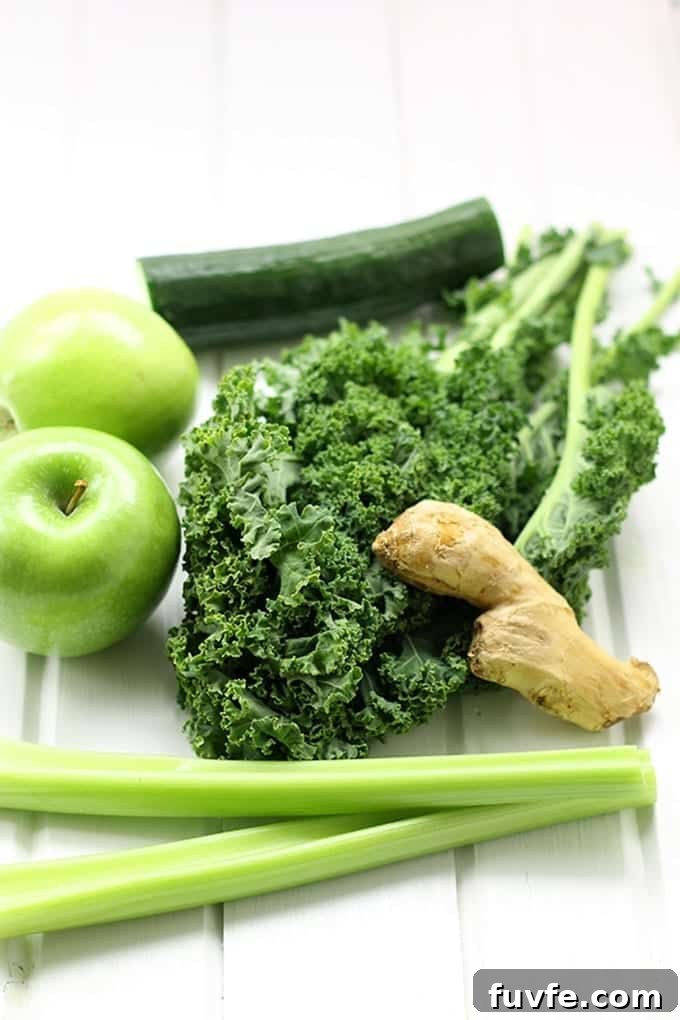 Green juice ingredients