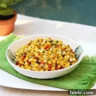 Sweet Corn With Peppers And Onions
