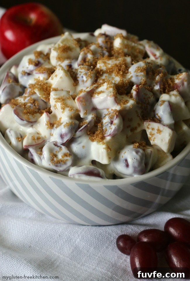 Gluten-Free Apple and Grape Salad Recipe for Fresh Fall Sides 2 Gluten Free Apple Grape Salad. Easy side dish recipe