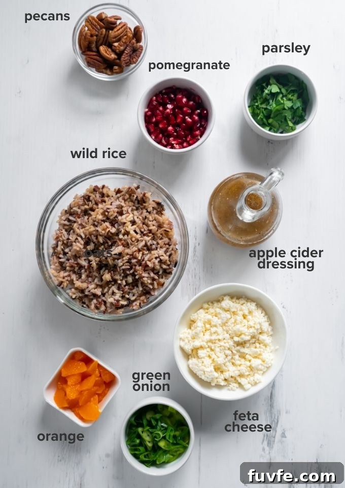 Wild Rice Salad with Orange and Pomegranate Recipe 4 Wild rice salad recipe ingredients
