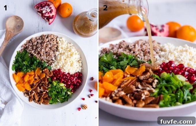 Wild Rice Salad with Orange and Pomegranate Recipe 5 How to make wild rice salad