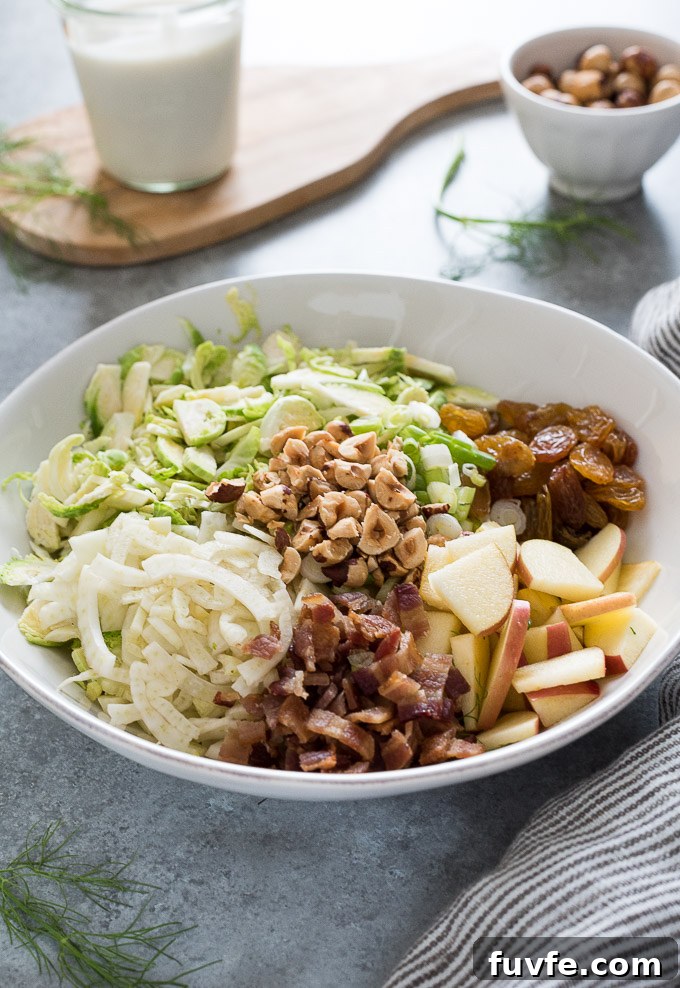 Shaved brussels sprout salad recipe ingredients