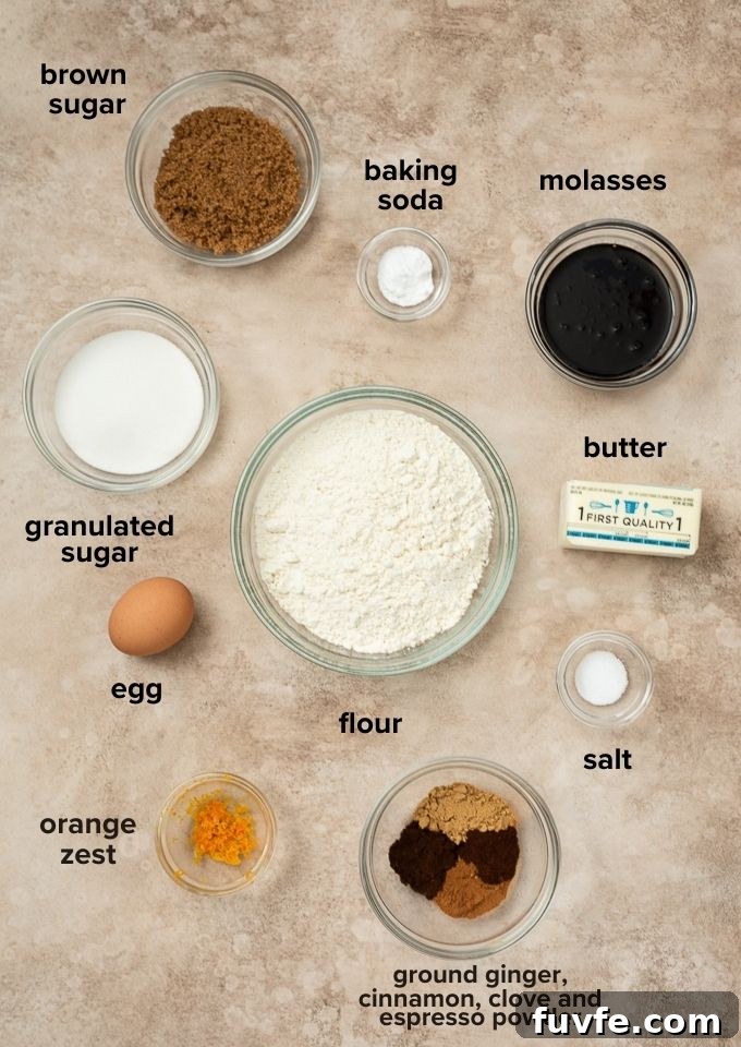 Gingersnap cookie recipe ingredients