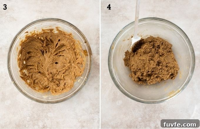 Gingersnap cookie recipe process collage 2