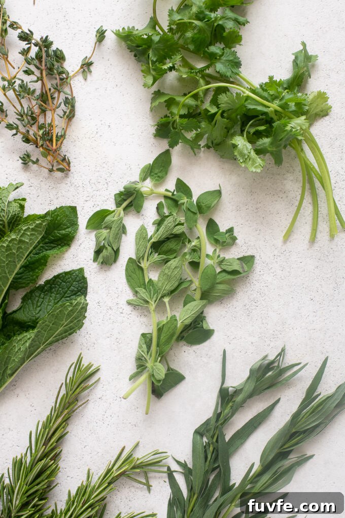 Best fresh herbs to cook with.