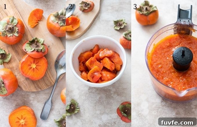 How to make persimmon puree