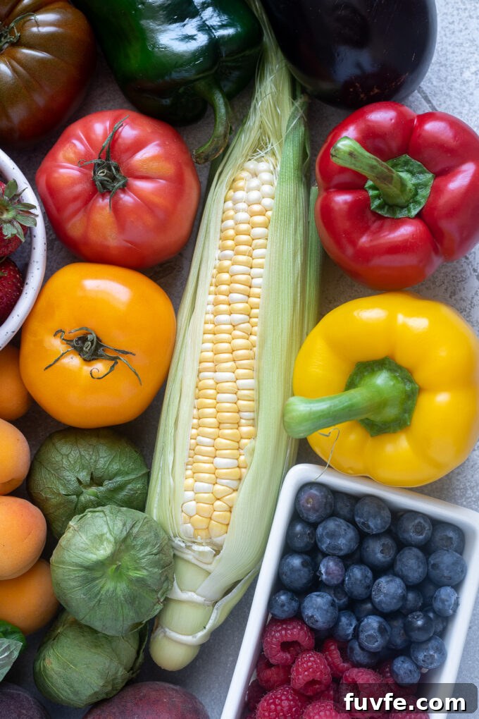 July Produce Guide: What's in Season 3 Fruits and vegetables in season in July, such as corn, berries, nightshades and more.