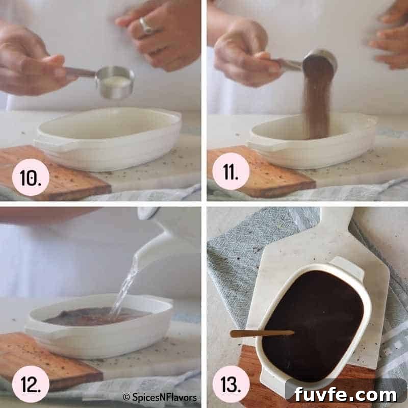 Eggless Tiramisu Recipe with Homemade Ladyfingers 6 collage of pics explaining how to make coffee syrup
