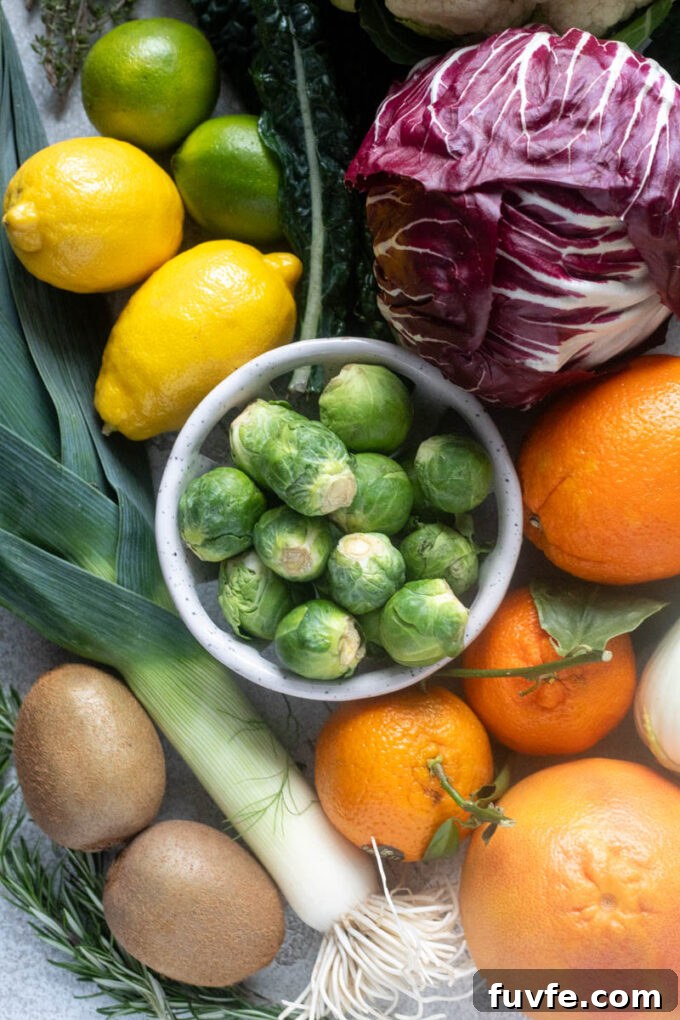 January seasonal produce.