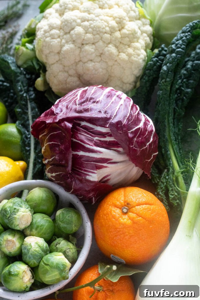 January in season produce.