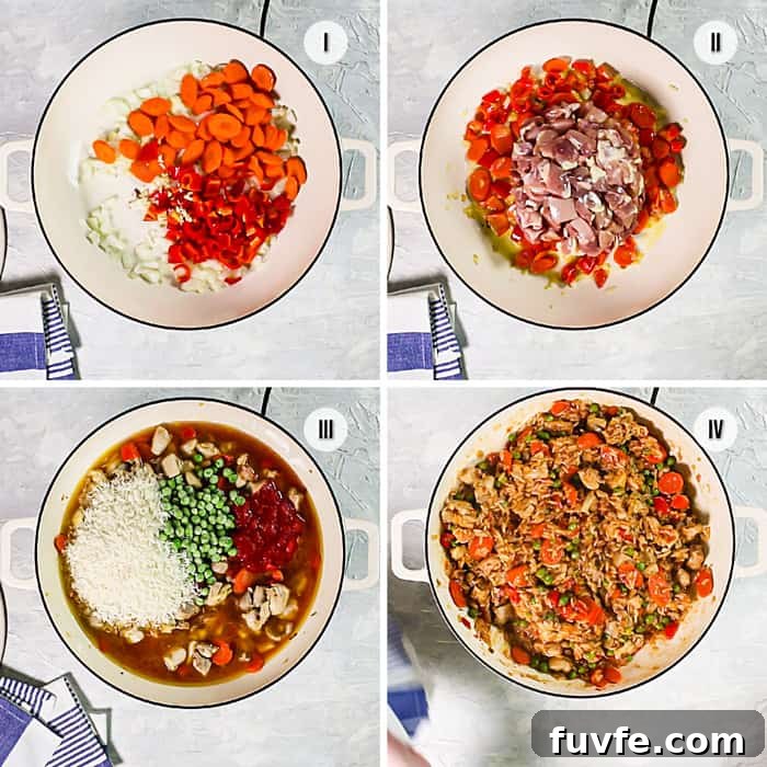 One-Pan Chicken and Rice with Garden Vegetables 6 4 steps to Bosnian-style risotto recipe