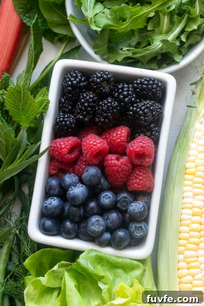 How to Pick and Store Produce to Keep It Fresh Longer 9 Variety of berries for how to choose and store berries and soft fruits.