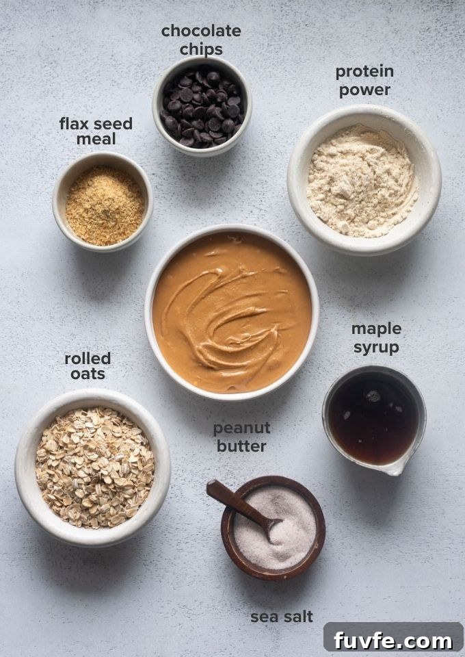 No-Bake Peanut Butter Protein Balls Recipe 4 Ingredients for peanut butter protein balls.