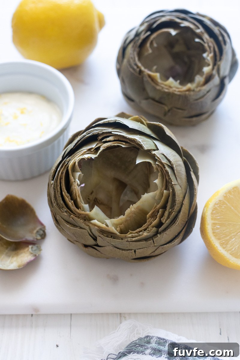 Whole steamed artichokes served with lemon garlic aioli dipping sauce.