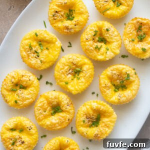 Cottage Cheese Egg Bites on a platter.