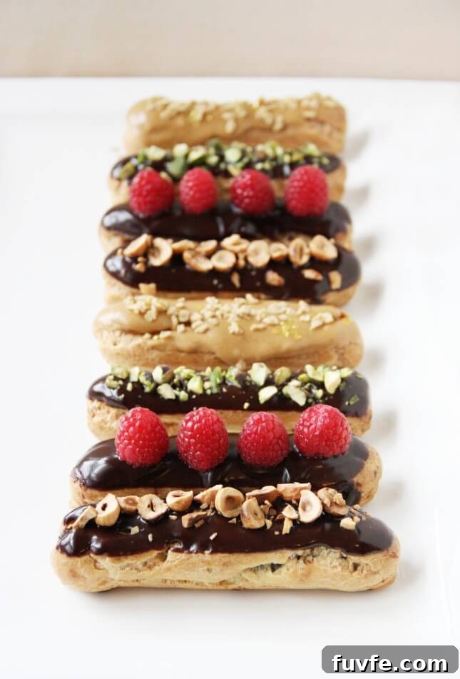 How to Make Chocolate Éclairs (and Variations) // FoodNouveau.com