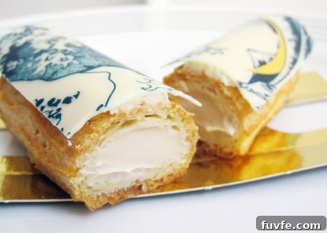 Lime and white chocolate éclair at Fauchon, Paris // FoodNouveau.com