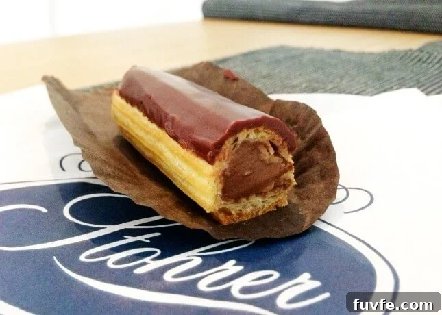 Stohrer's classic chocolate éclair // FoodNouveau.com