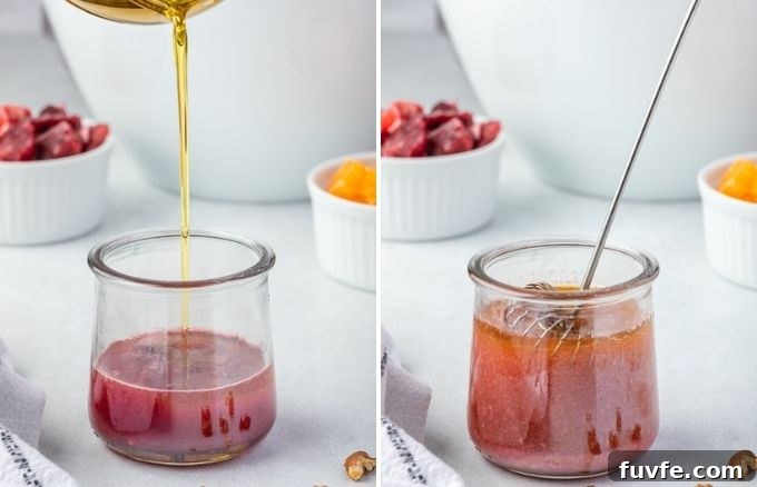 How to make blood orange dressing