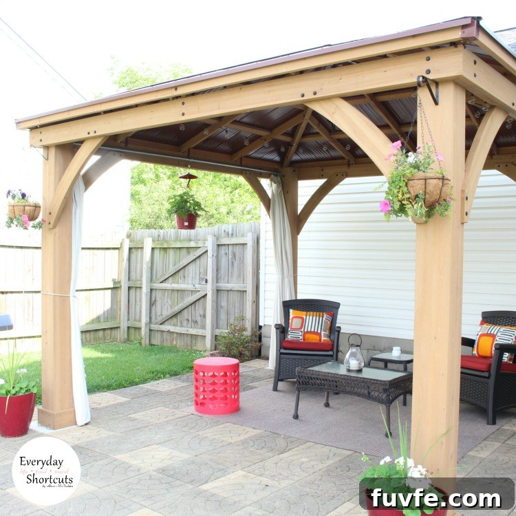 No-Sew Patio Curtains From Drop Cloths