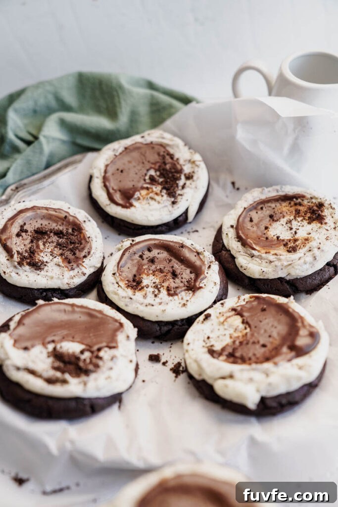Frosted Grasshopper Cookies: Mint Chocolate Cookie Recipe 10 img 7510 9