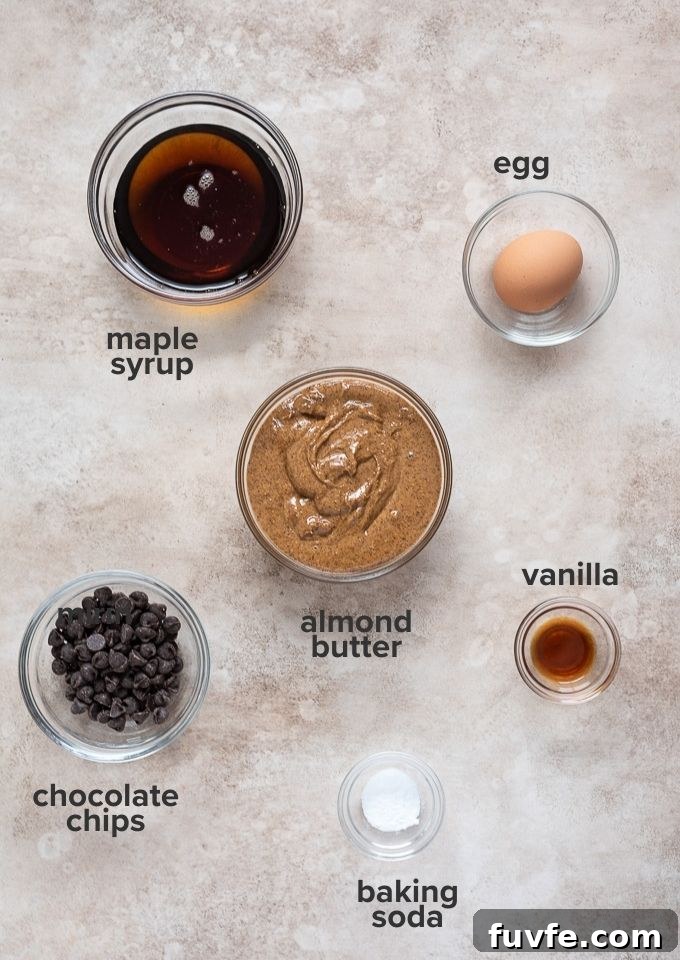 Flourless almond butter cookies ingredients
