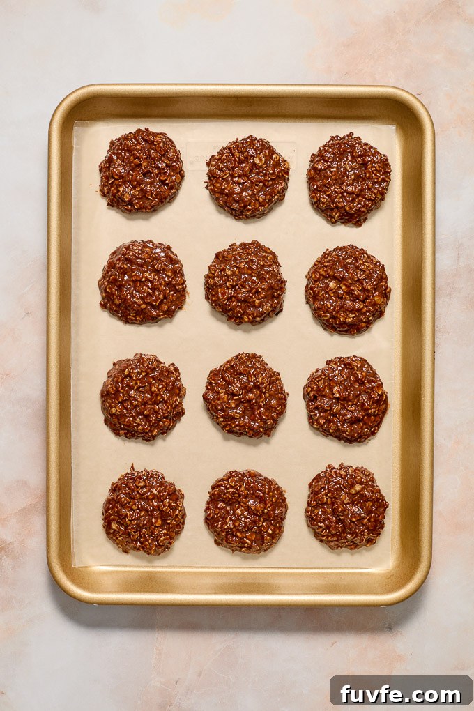 No-Bake Chocolate Peanut Butter Oatmeal Cookies Recipe 8 How to make chocolate peanut butter no bake cookies step 4.