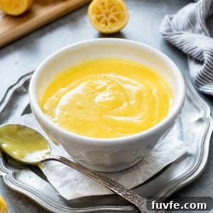 Lemon curd in a white bowl