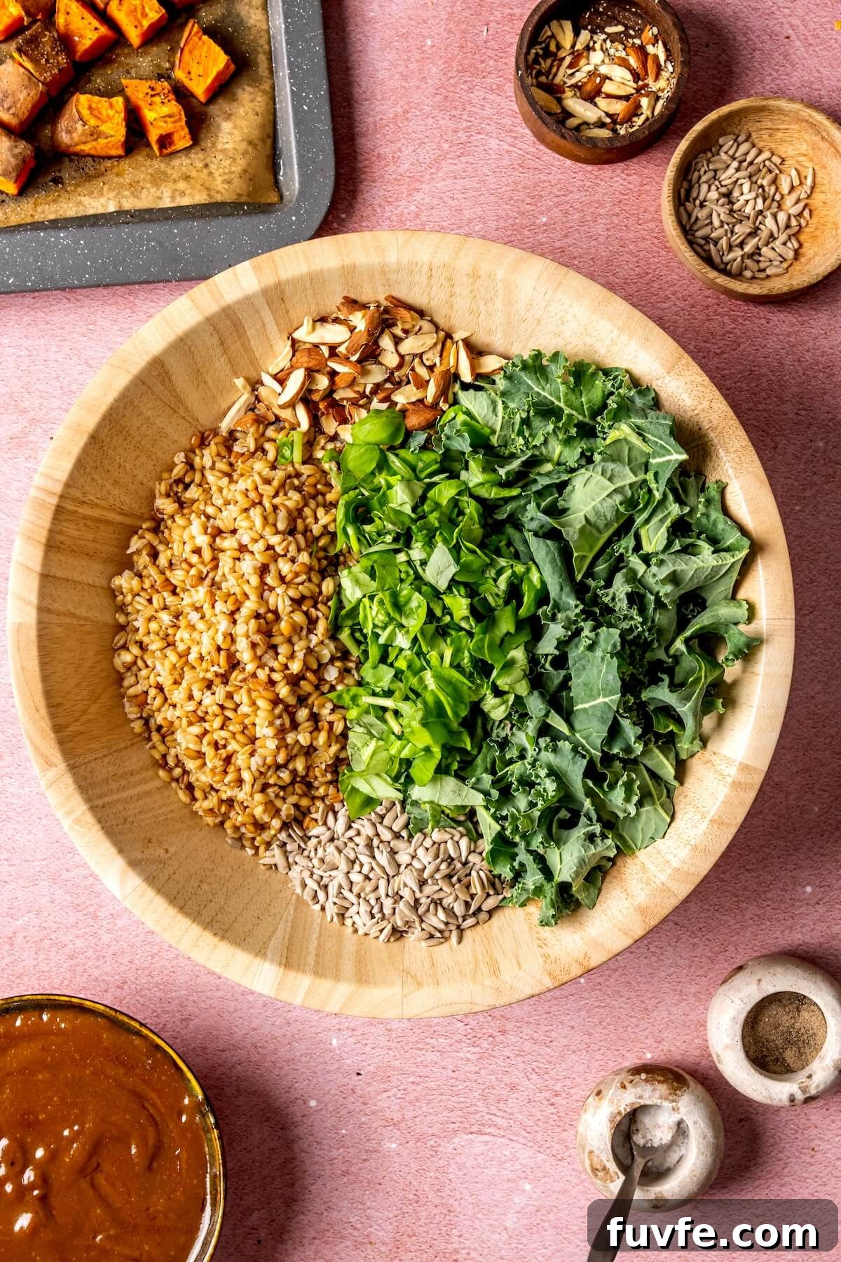 Warm Winter Harvest Salad with Roasted Shallot Vinaigrette 10 How to Make Warm Winter Salad with Roasted Shallot Dressing Step 4 - Olivia Adriance