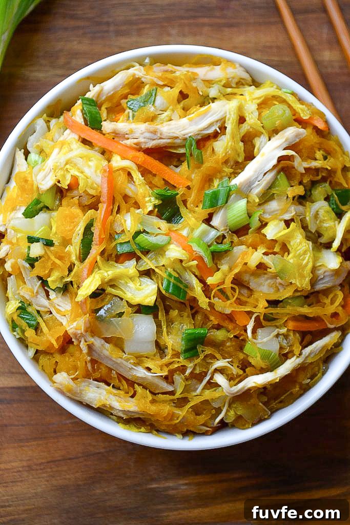 Spaghetti Squash Chow Mein