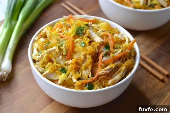 Spaghetti Squash Chow Mein