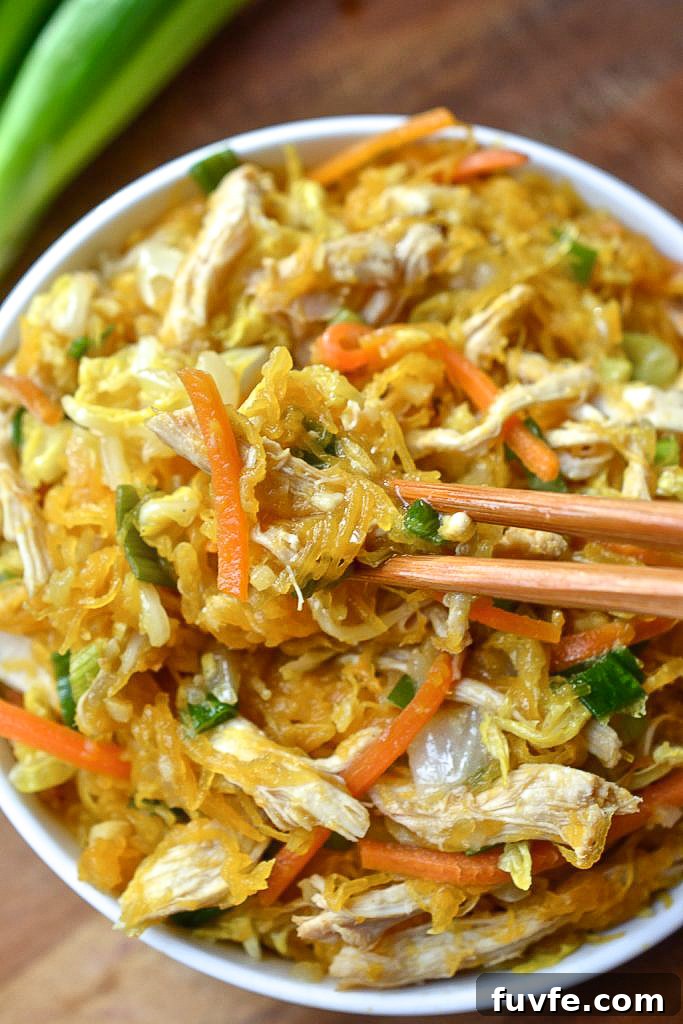 Spaghetti Squash Chow Mein