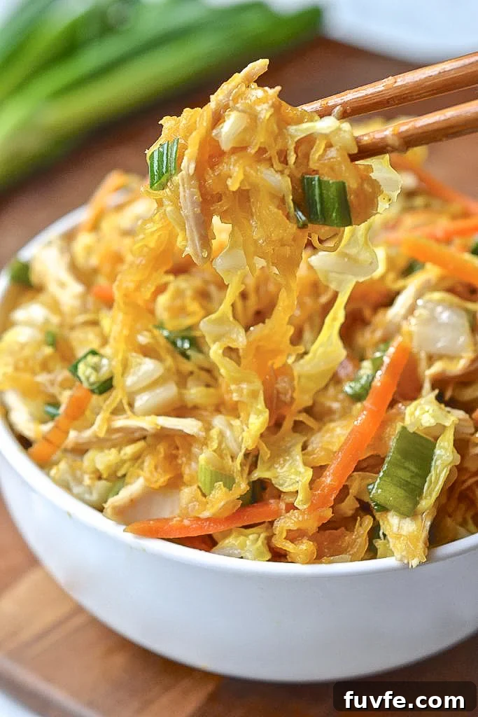 Spaghetti Squash Chow Mein