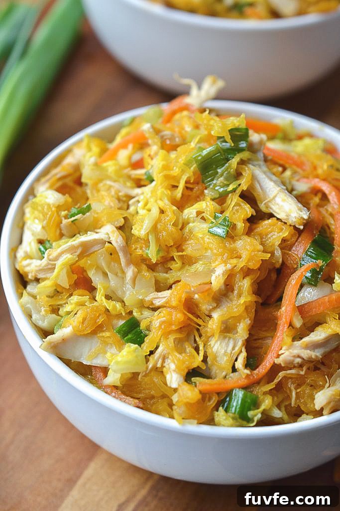 Spaghetti Squash Chow Mein