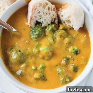 Vegan Broccoli Cheese Soup