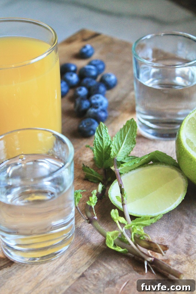 mango gin fizz ingredients