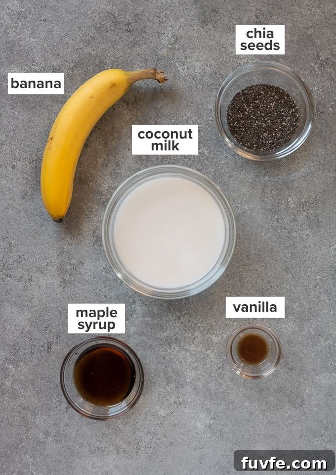 Creamy Banana Chia Seed Pudding Recipe 4 Banana chia pudding recipe ingredients