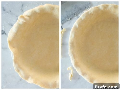 flaky pie crust process collage 3