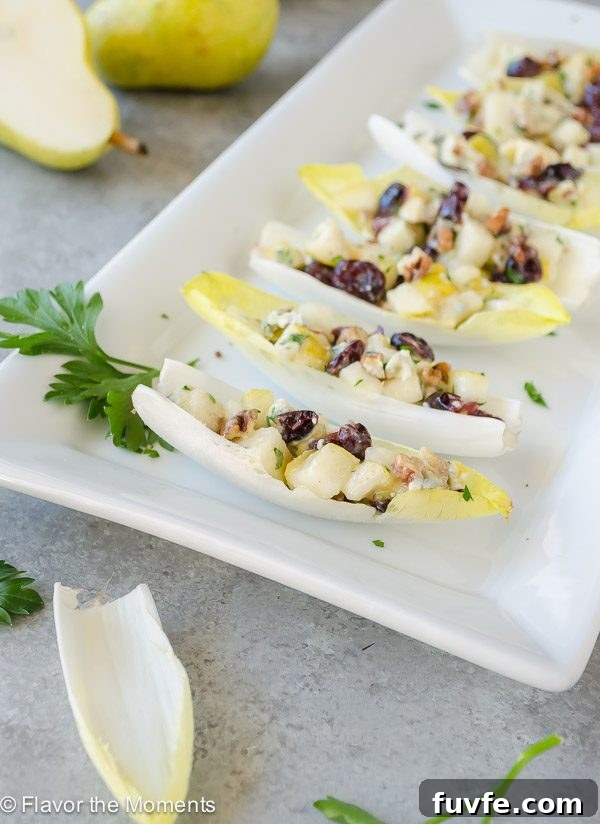 Endive Salad Bites on a platter