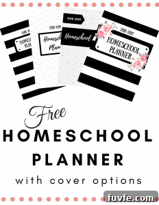 Free printable homeschool planner