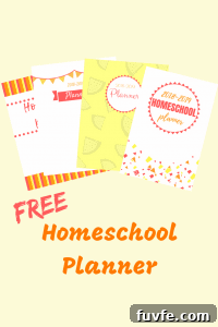 Free printable homeschool planner